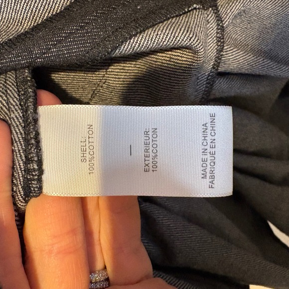 Likely Black Denim Puff Sleeve Ruffle Hem Dress Women's Size 10 Babydoll - Picture 7 of 8